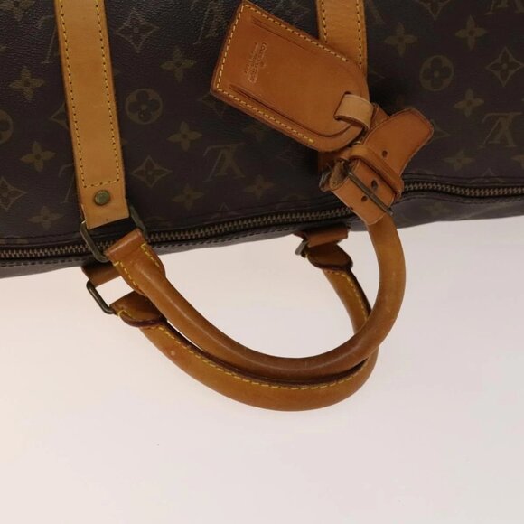 LOUIS VUITTON Monogram Keepall Bandouliere 55 Boston Bag - Picture 8 of 16
